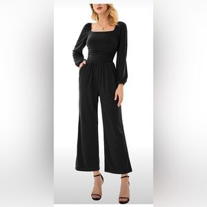 GRACE KARIN Women's Casual Wide Leg Jumpsuits with Pockets